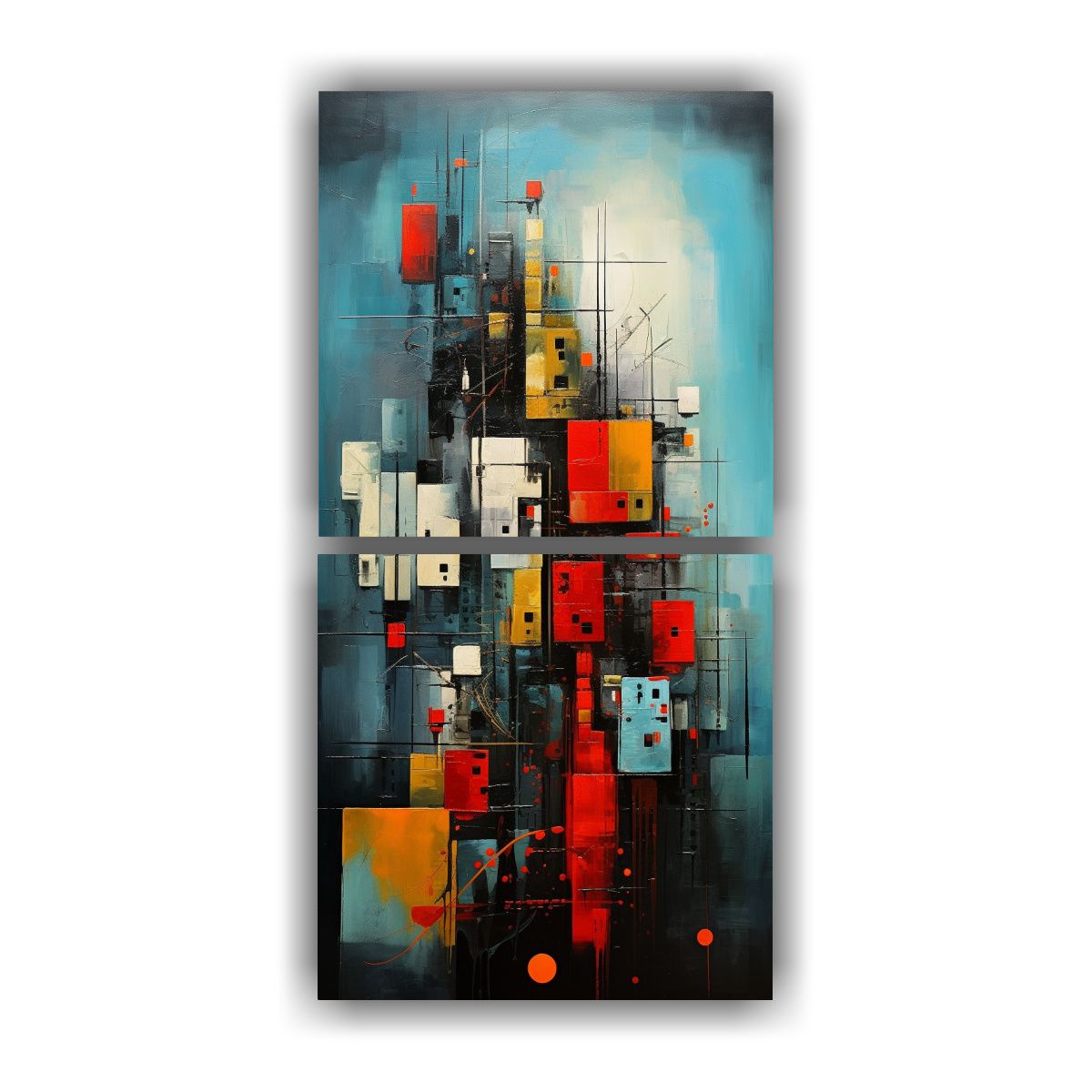 GENERICO - Pinturas Decorativas De Sala Con Movimiento 30x60 Cm