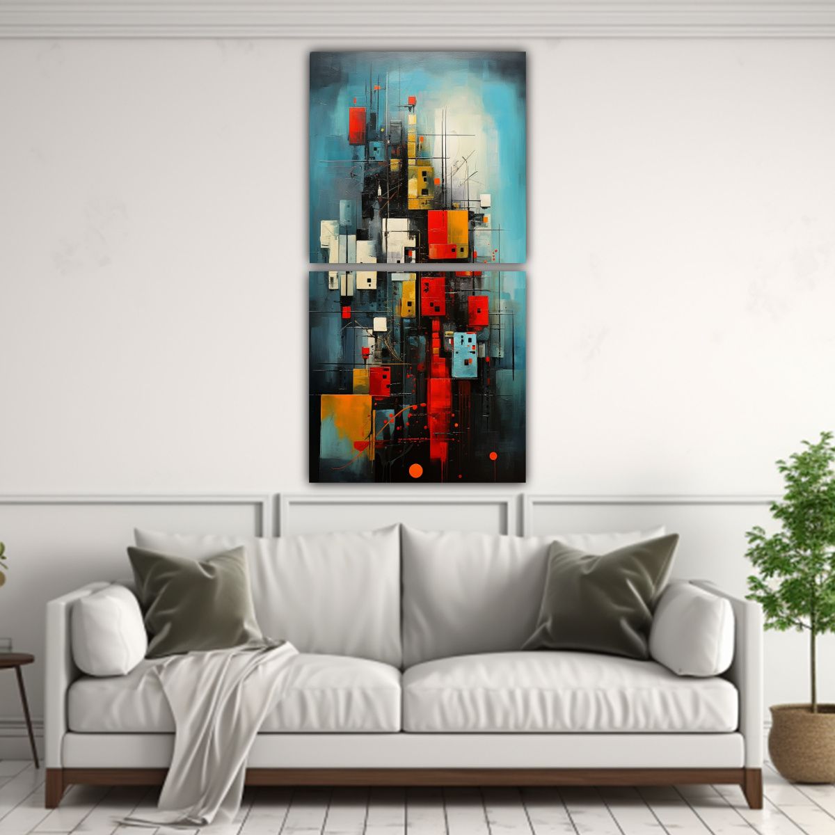 GENERICO - Pinturas Decorativas De Sala Con Movimiento 30x60 Cm
