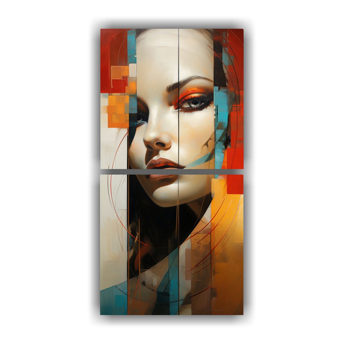 GENERICO - Pinturas Abstractas Modernas En Lienzo Para 60x120 Cm