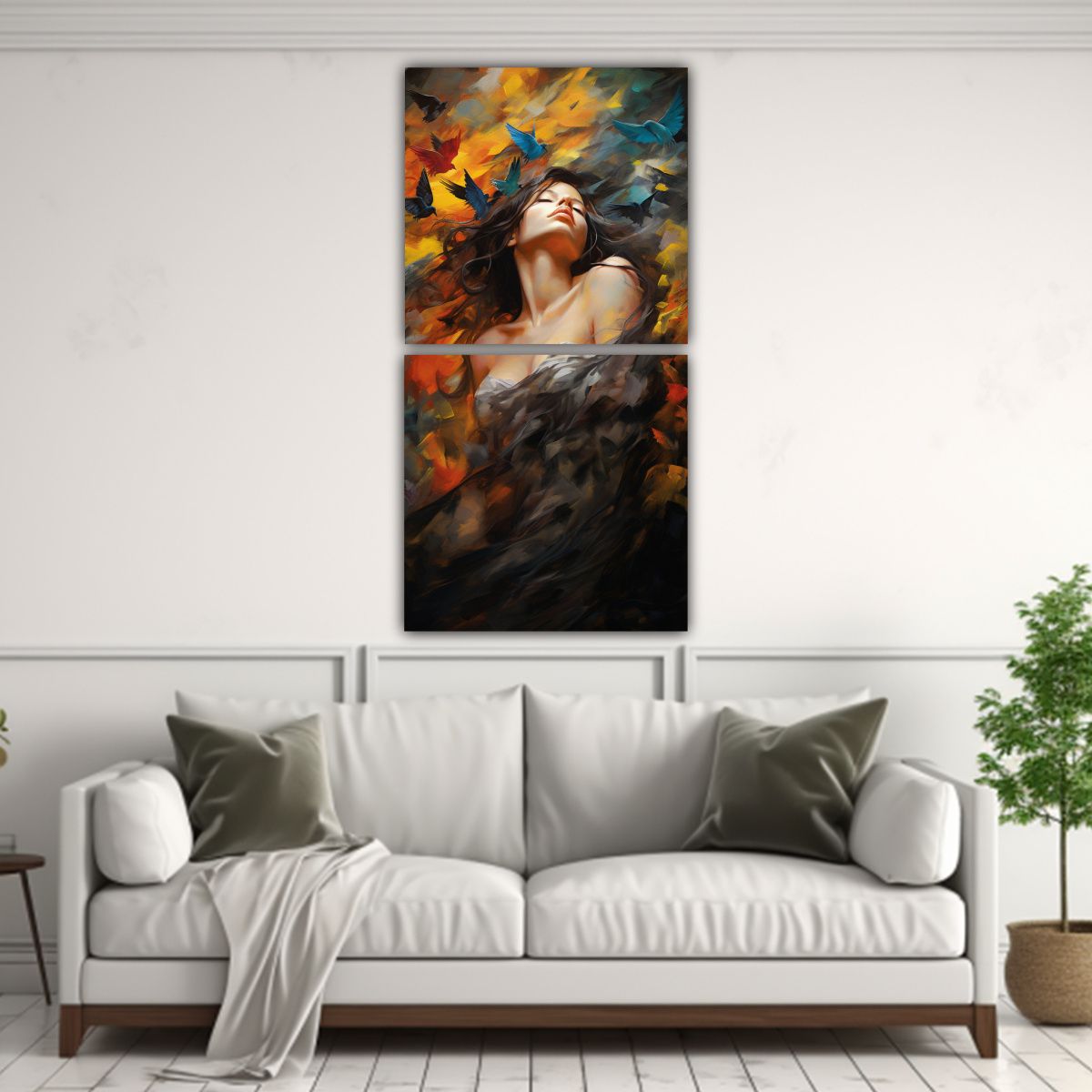 GENERICO - Pinturas Decorativas Que Capturan La 40x80 Cm