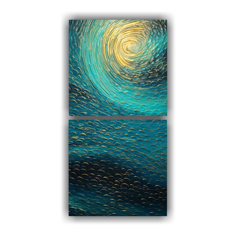 GENERICO - Pinturas Decorativas Estilo Puntillismo Luminoso 30x60 Cm