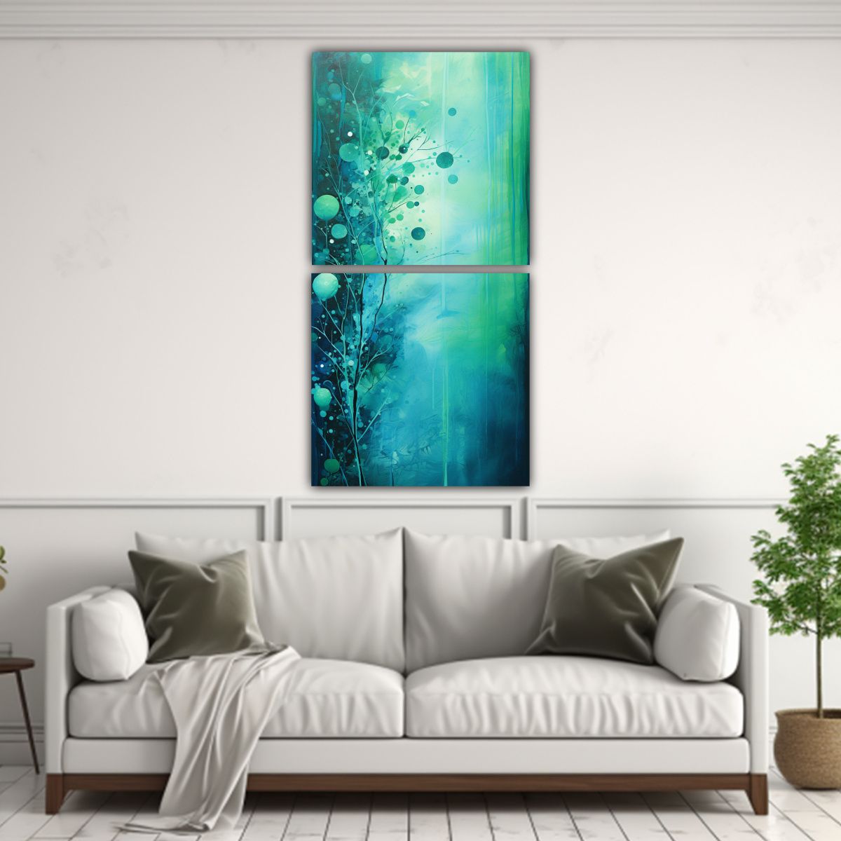 GENERICO - Pinturas Decorativas Con Telas Sublimadas En 40x80 Cm