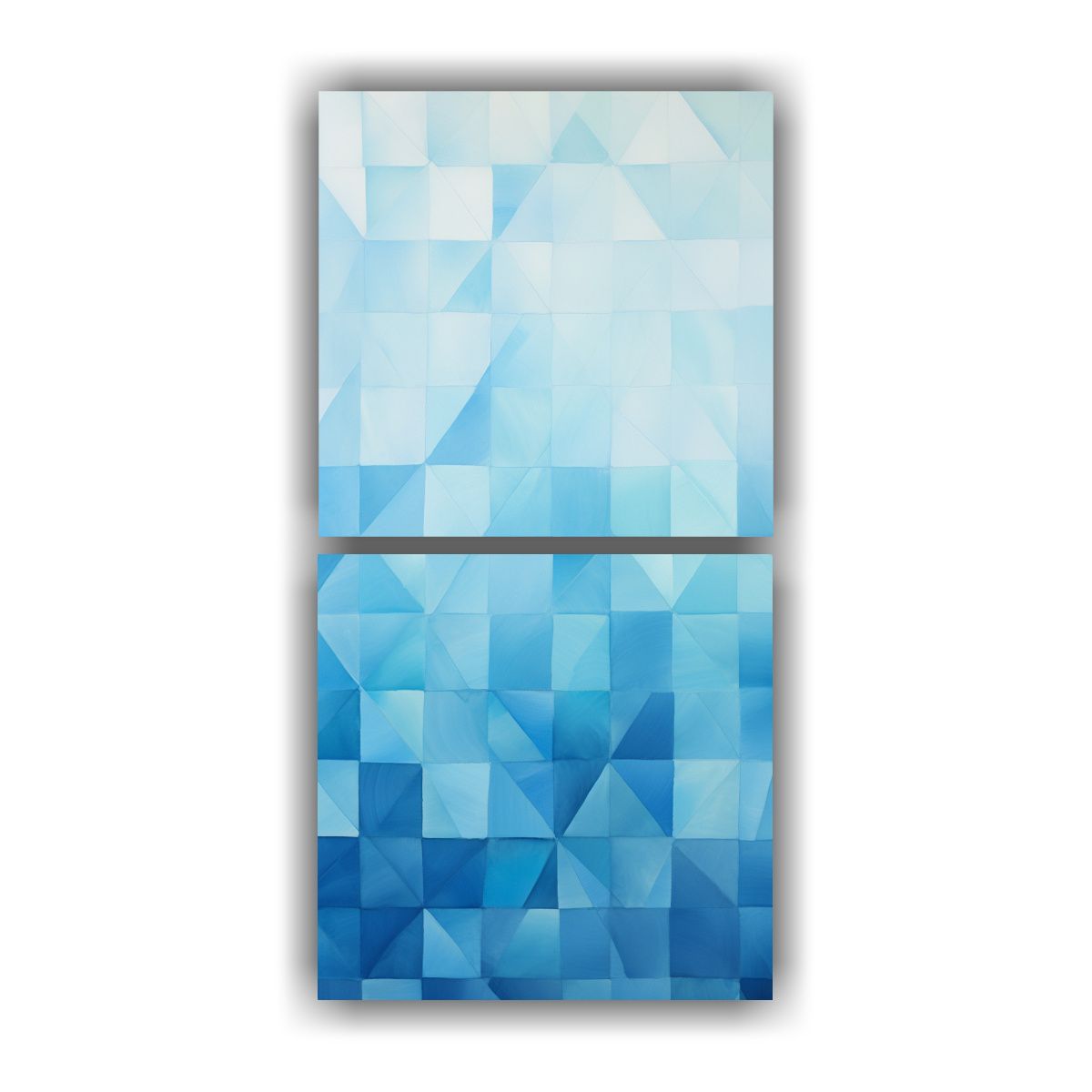 GENERICO - Set De 2 Telas En Bastidor Fotografía Reflejo 20x40 Cm