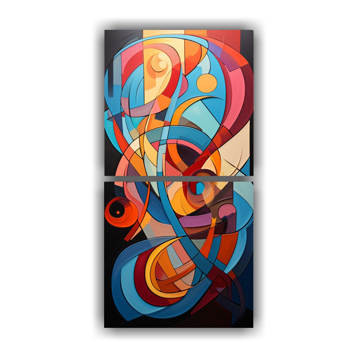 GENERICO - Cuadros Abstractos Poderosos Para Decorar Con 30x60 Cm