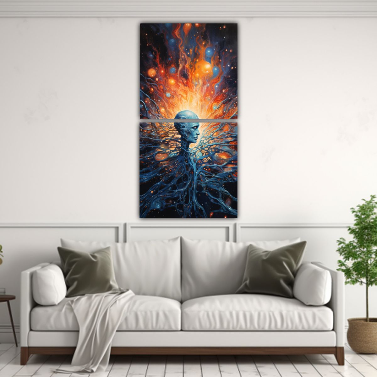 GENERICO - Cuadro Decorativo Inspirador Abstracto Con 20x40 Cm