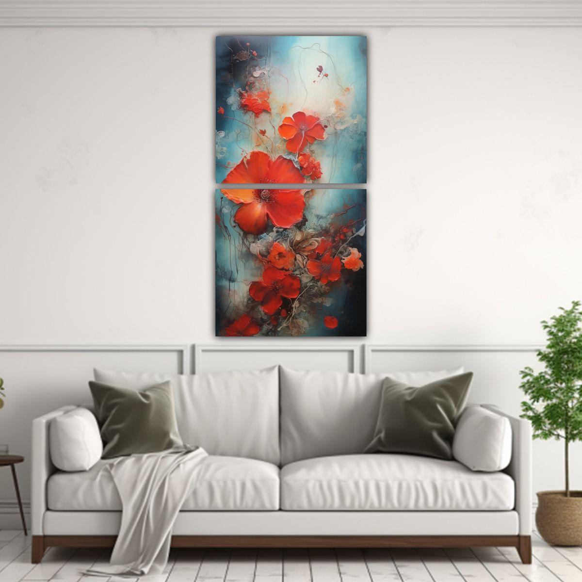 GENERICO - Pinturas Mural Encaústica De La Imagen Dos Artes 40x80 Cm