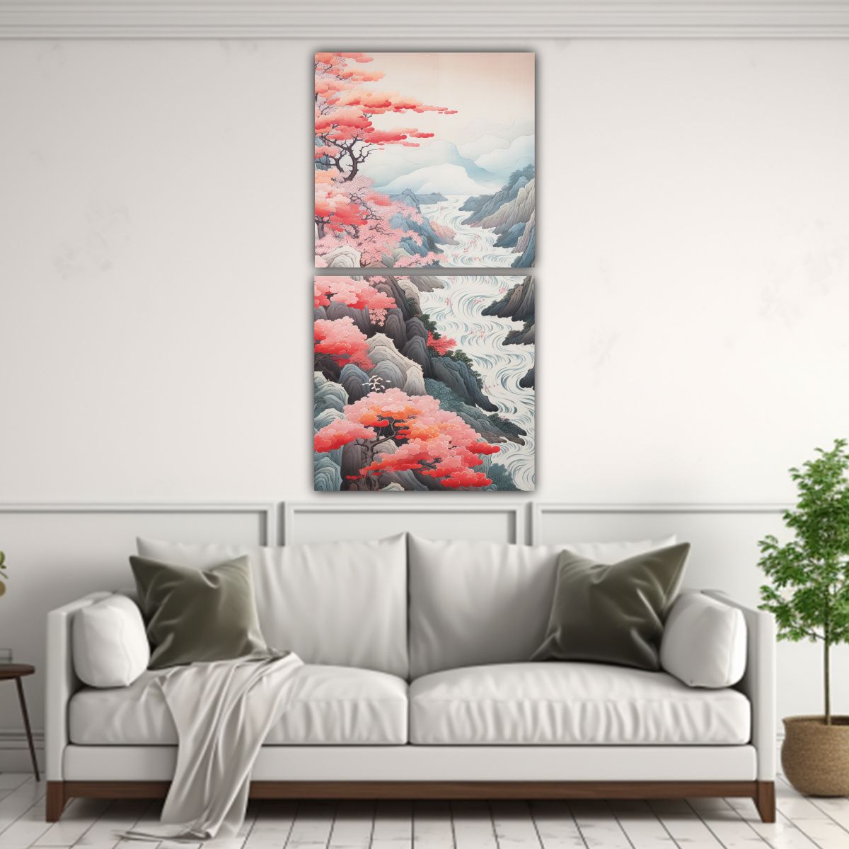 GENERICO - Cuadros Movimiento Equilibrio Abstracto 50x100 Cm