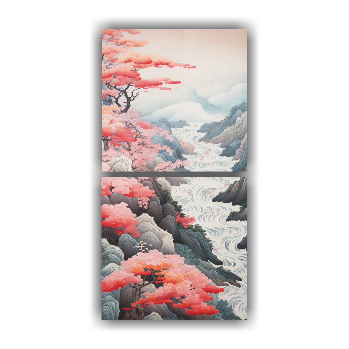 GENERICO - Cuadros Movimiento Equilibrio Abstracto 40x80 Cm