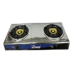 GENERICO - Cocina Encimera A Gas 2 Platos Aluminio