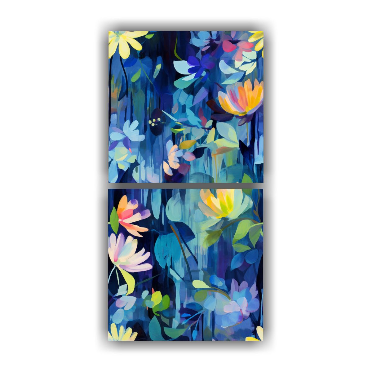 GENERICO - Cuadros Abstracción Clásico Con Patrón 60x120 Cm