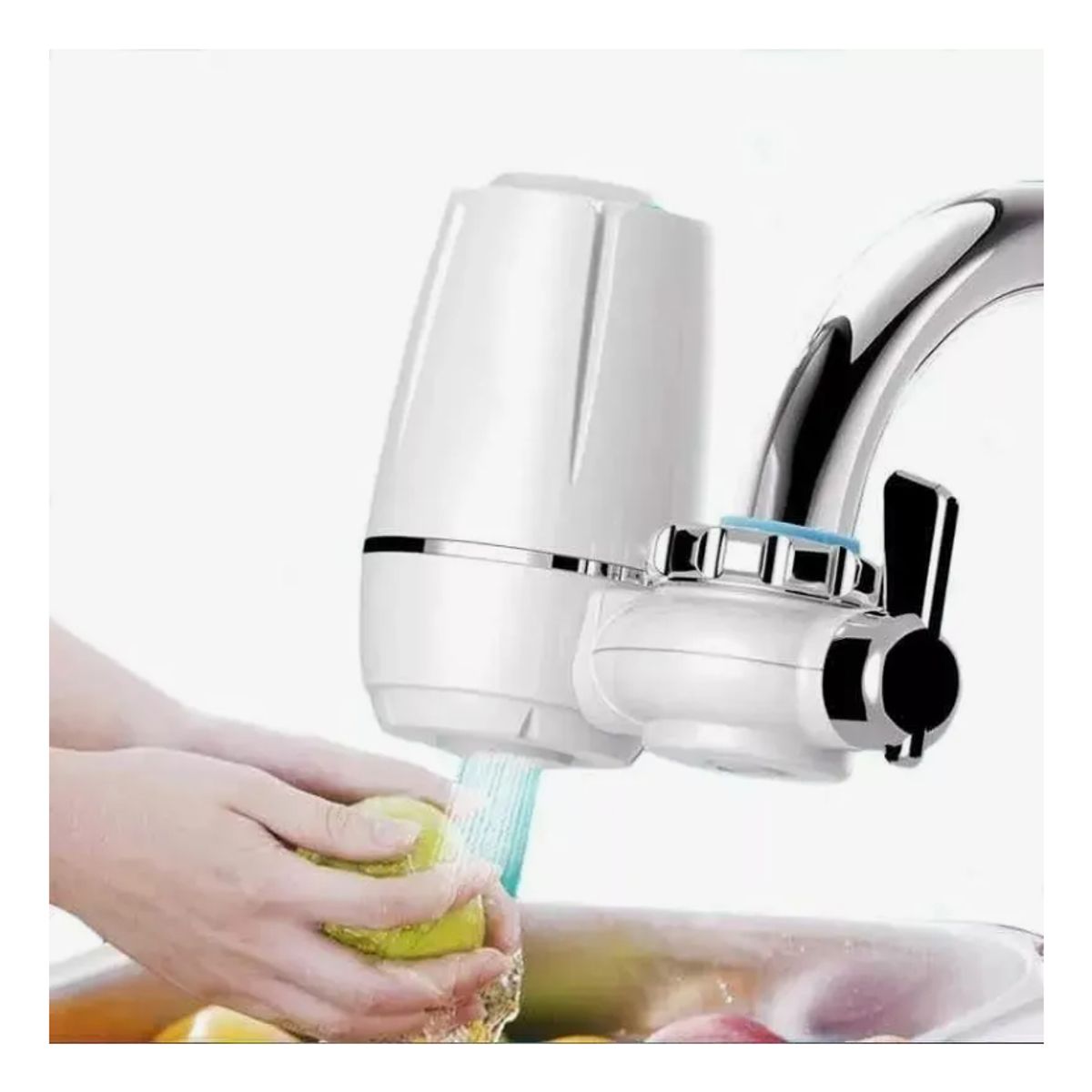 GENERICO - Purificador De Agua Doble Filtro Para Llave 7 Etapas