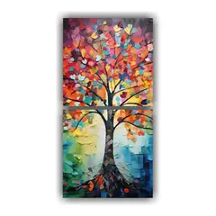 GENERICO - Pintura Decorativa Díptico Naturaleza Viva 60x120 Cm