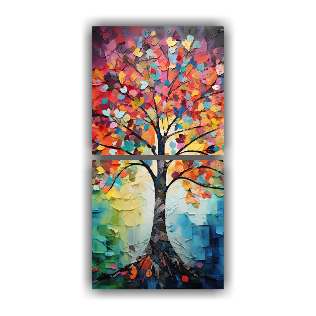 GENERICO - Pintura Decorativa Díptico Naturaleza Viva 30x60 Cm