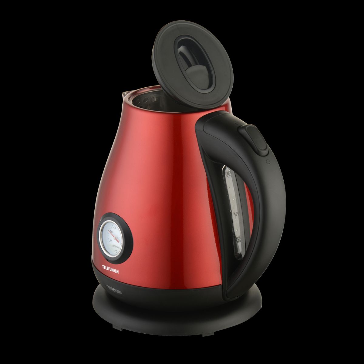 TELEFUNKEN - Hervidor Stainless Steel 1.7 Litros con Termometro 2200W TF-PE900