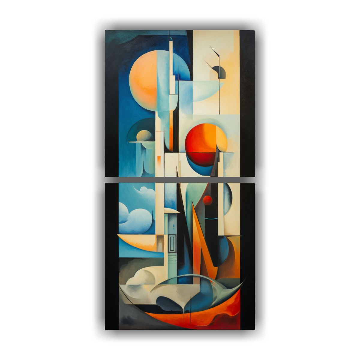 GENERICO - Pinturas Decorativas Abstractas Histórico Arte 20x40 Cm