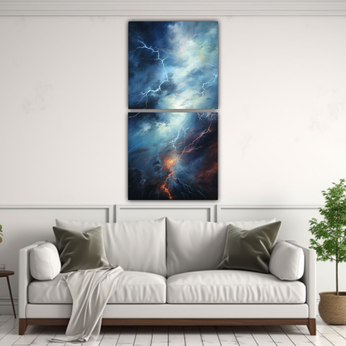 GENERICO - Interpretación Abstracta Del Caos Energético De 60x120 Cm