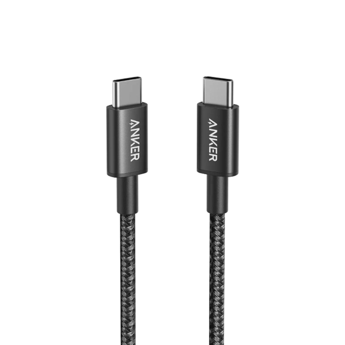 ANKER - Anker 322, Cable Trenzado, Power Line, USB-C a USB-C, 1 m, 60 W, Color Negro