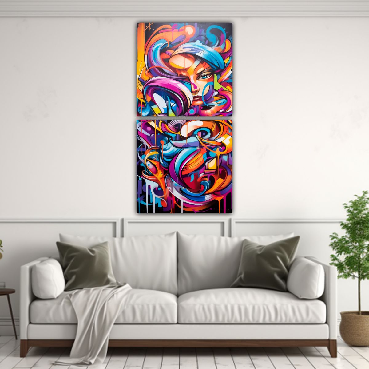 GENERICO - Pinturas Decorativas De Fusión Abstracta De 30x60 Cm