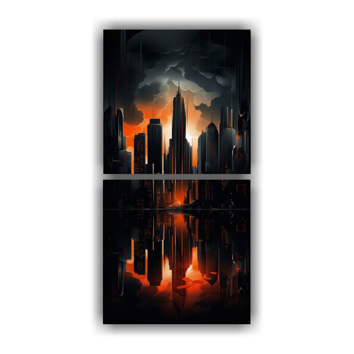 GENERICO - Pintura En Lienzo Temática Abstracta De La 60x120 Cm