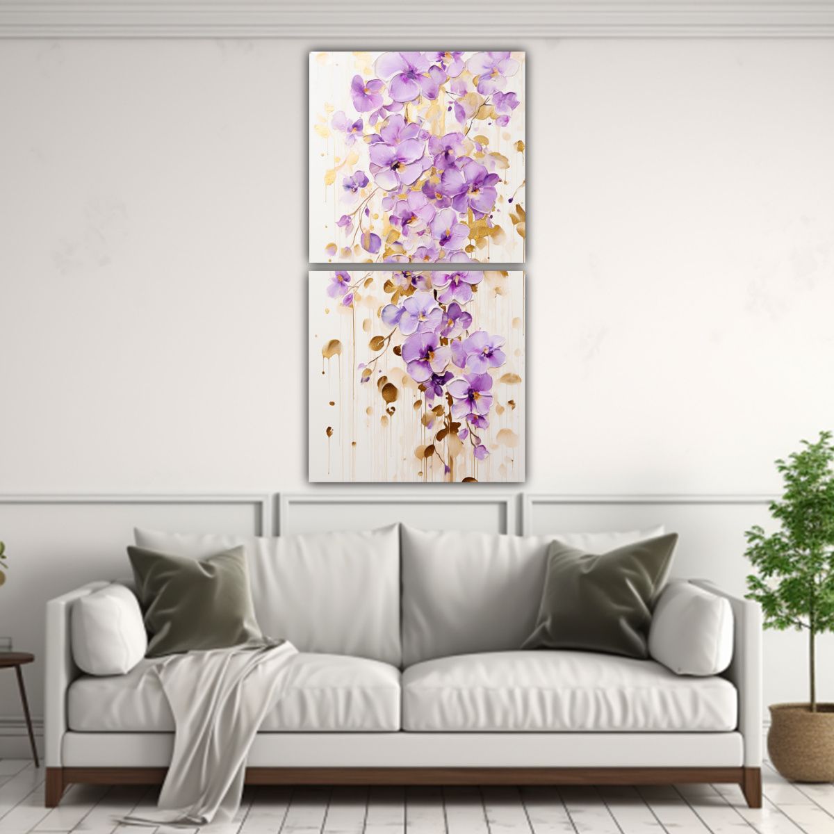 GENERICO - Cuadros Movimiento Tematica Pintura Acrílica Sin 40x80 Cm