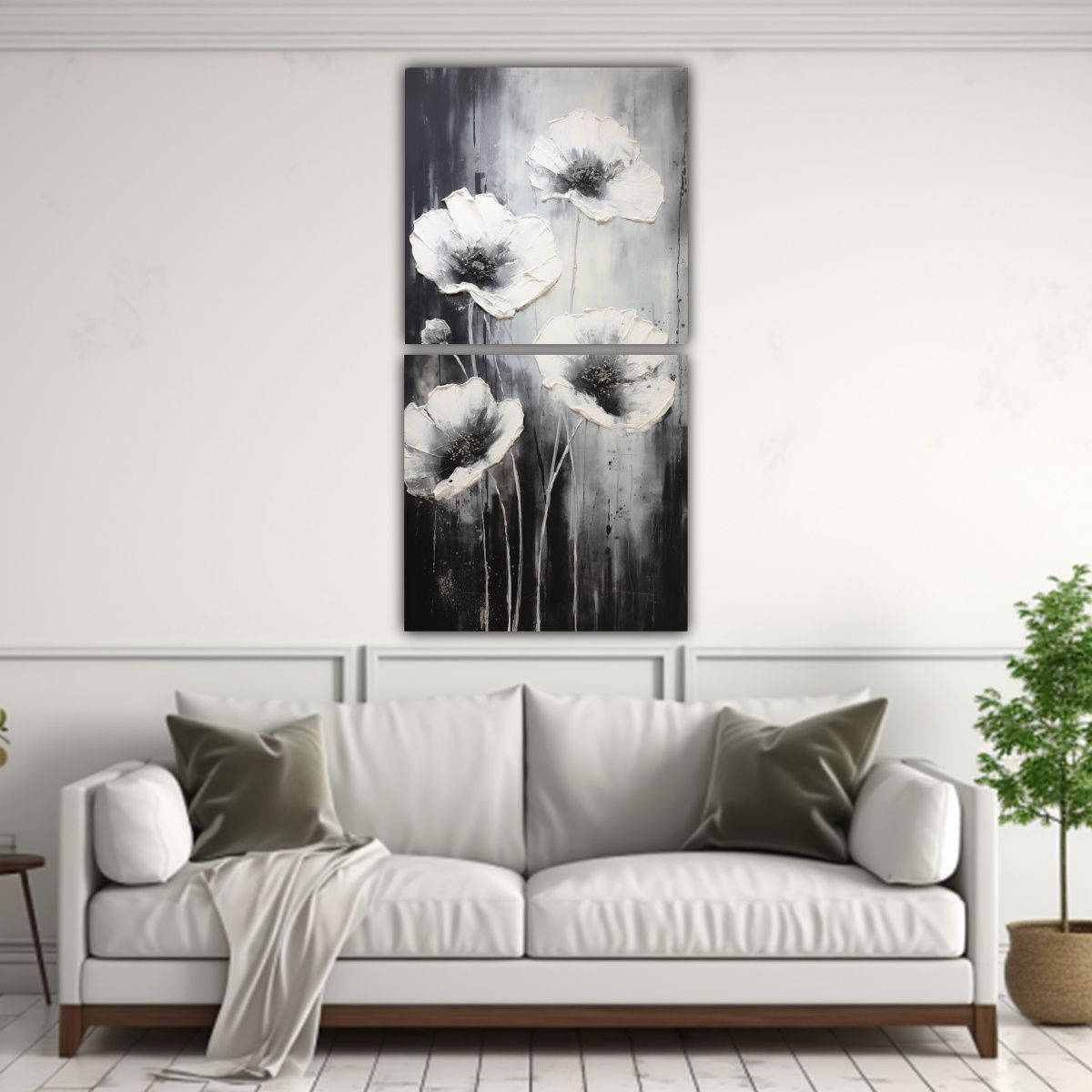 GENERICO - Pintura Mural Alta Resolución Estilo Decorativo 20x40 Cm
