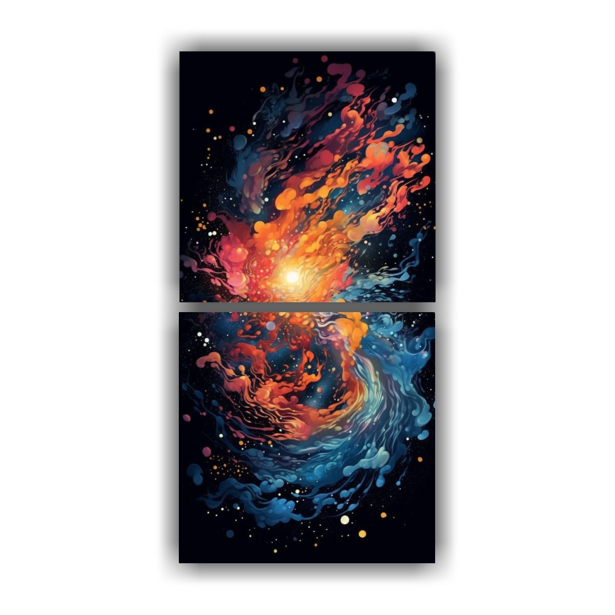 GENERICO - Pinturas Decorativas Con Temática Cósmica Que 20x40 Cm