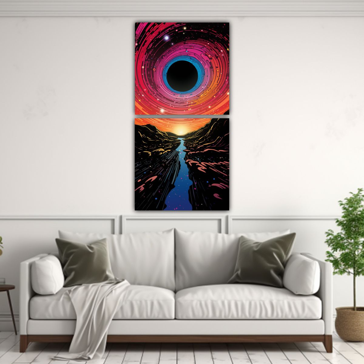 GENERICO - Artes De Pared Calidos Urbano Estilo Retro Comi 40x80 Cm