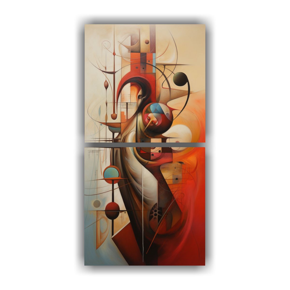 GENERICO - Pinturas Decorativas Marinas Abstractas En 20x40 Cm