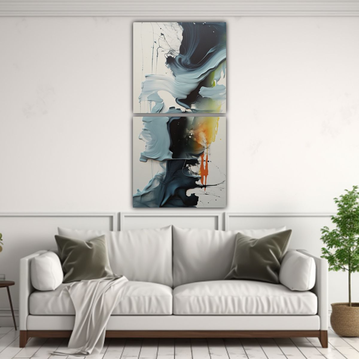 GENERICO - Pintura Decorativa Rectángulo Fotograma Suelto 50x100 Cm