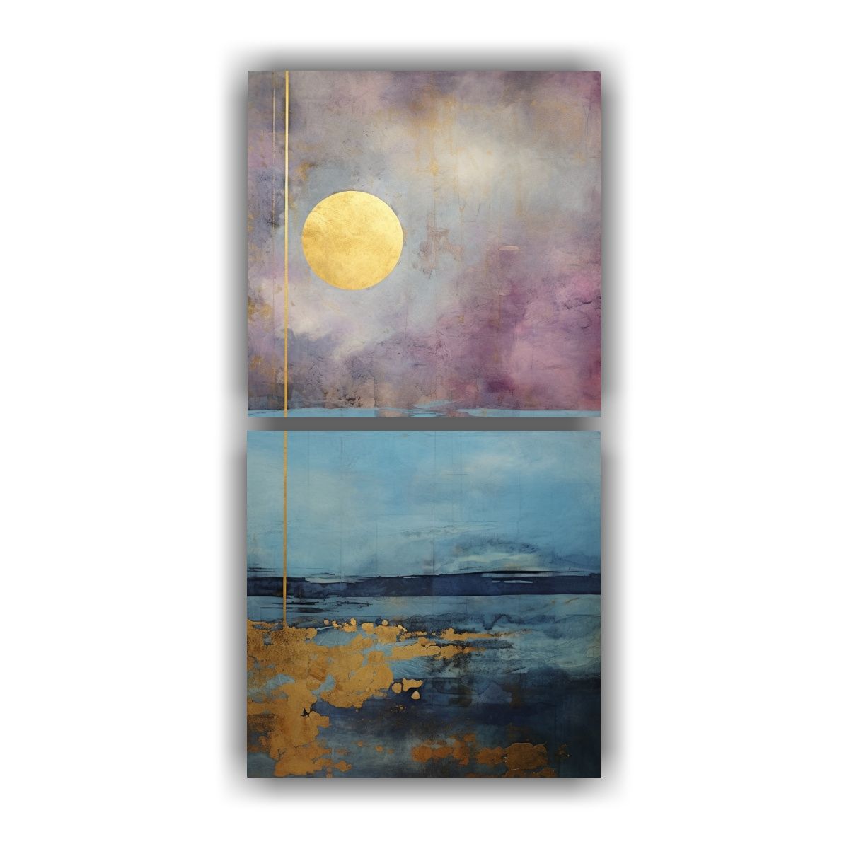 GENERICO - Pintura De Arte De Pared Impresión En Morado 30x60 Cm