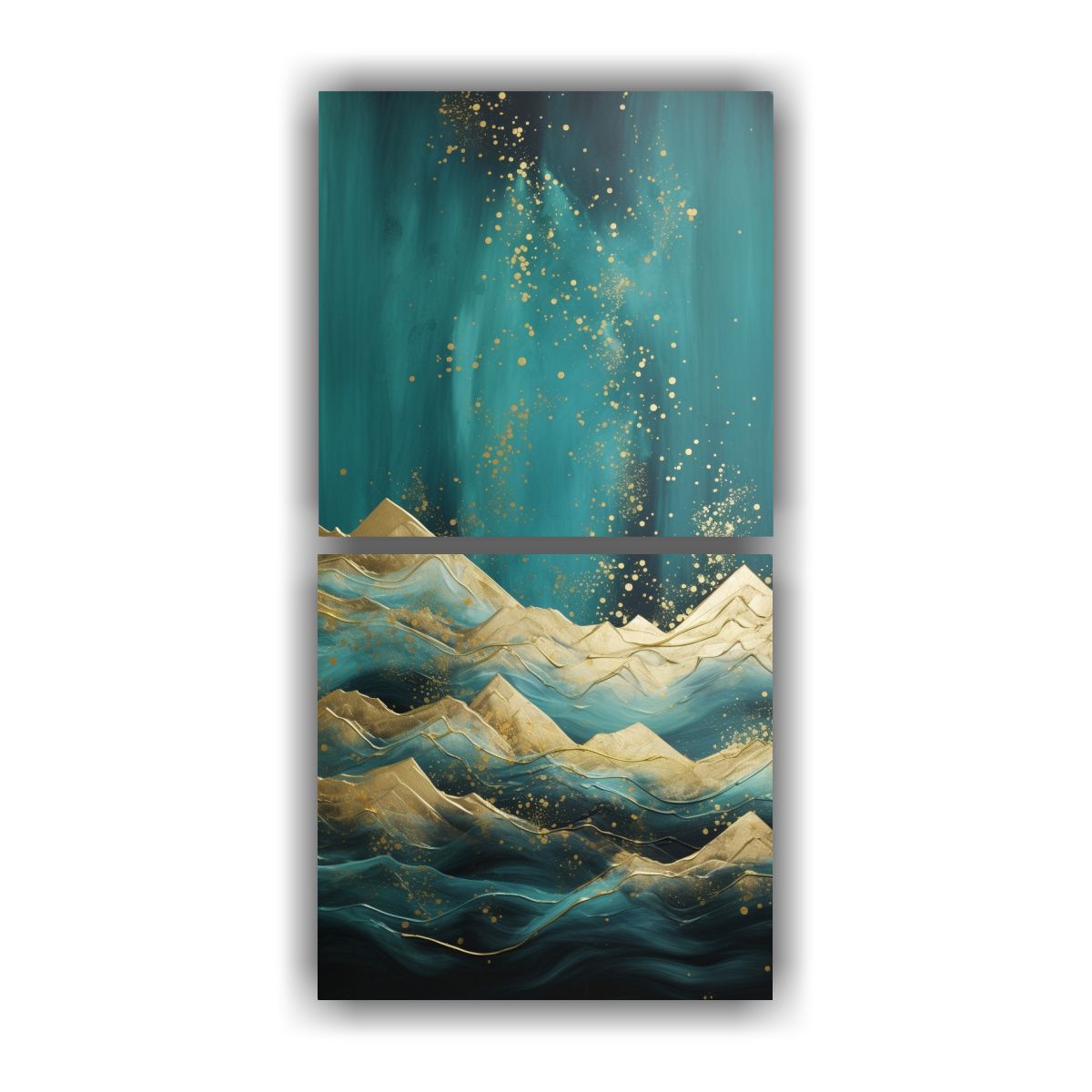 GENERICO - Cuadro Decorativo De Paisaje Montañoso Con 50x100 Cm