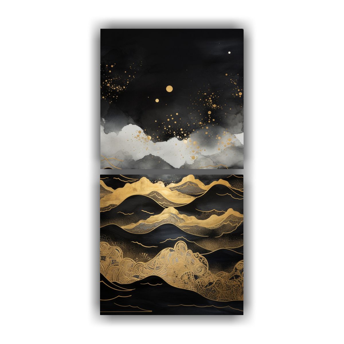 GENERICO - Dos Lienzos De Tela Con Estética De Alta 60x120 Cm