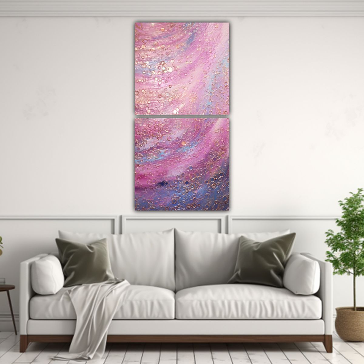 GENERICO - Pinturas Decorativas Estilo Puntillismo Luminoso 30x60 Cm