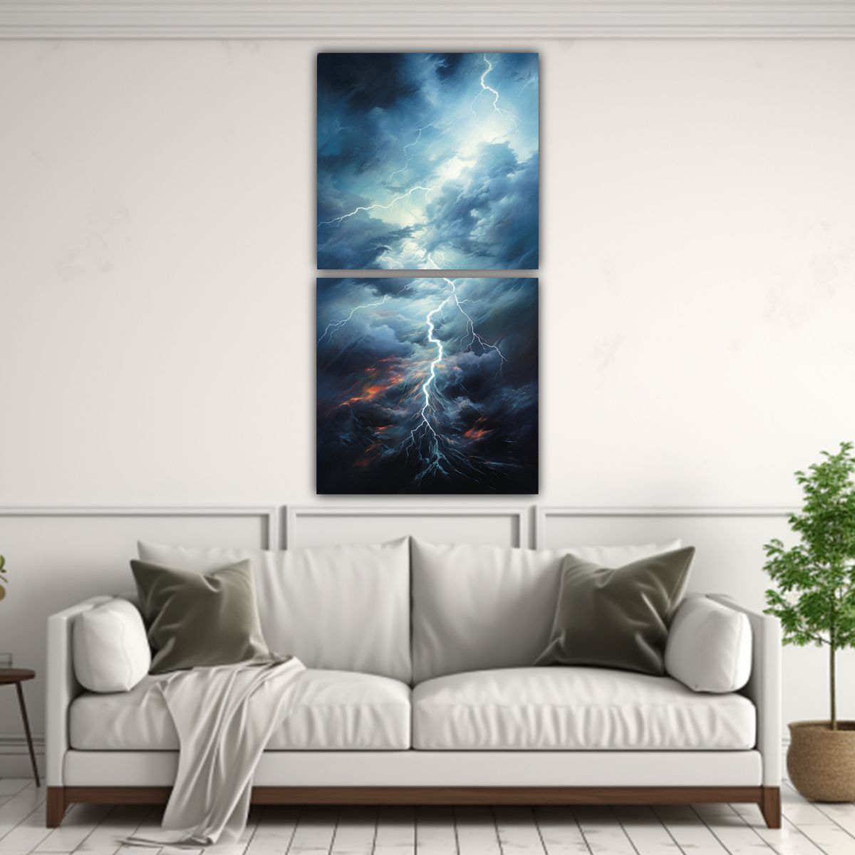 GENERICO - Cuadros Inspiración Resistente Representación 20x40 Cm