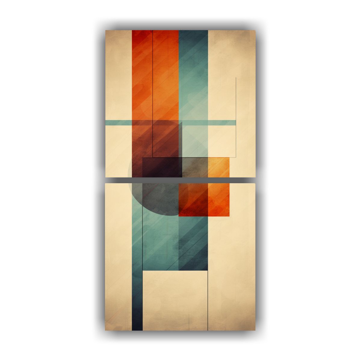 GENERICO - Pintura Abstracta De Colores Y Textura Para 20x40 Cm