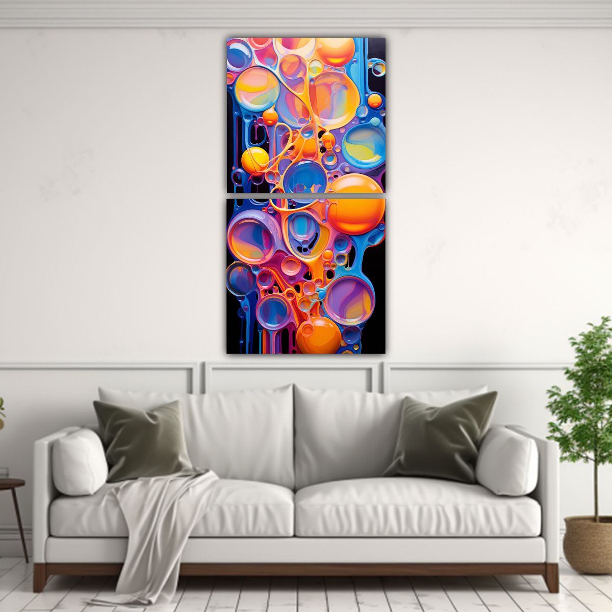 GENERICO - Set 2 Hermoso Artes Pinturas Decorativas Con 20x40 Cm