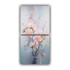 GENERICO - Arte De Pared Abstracto En Pastel De Diseño 50x100 Cm