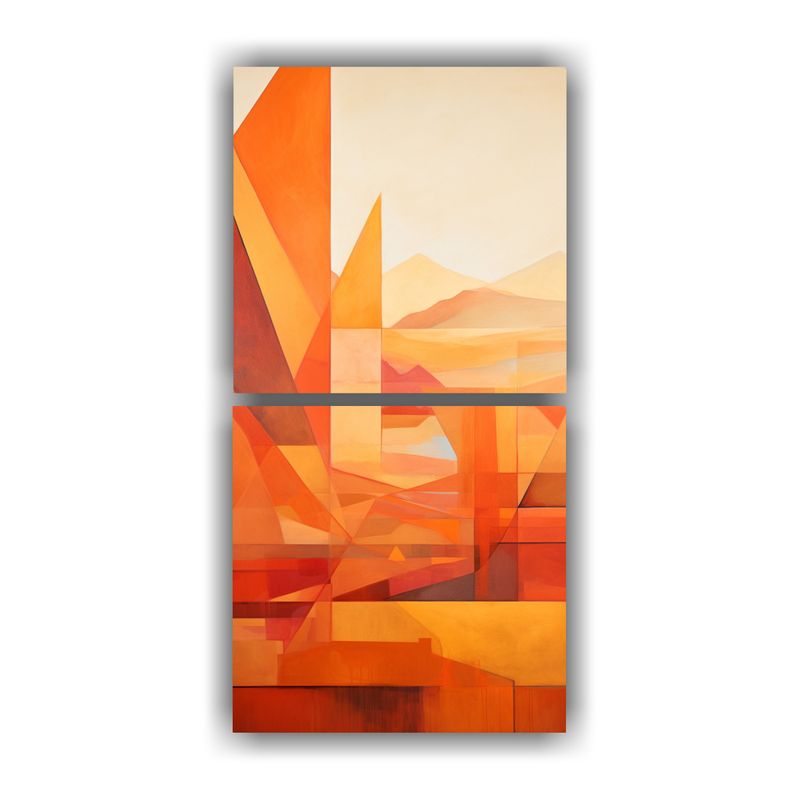 GENERICO - Pintura Decorativa Inspirada En La Abstracción 40x80 Cm