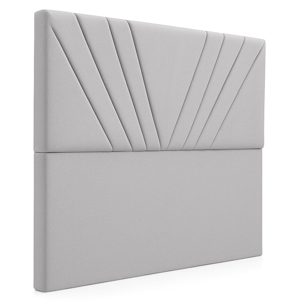 GENERICO - Respaldo De Cama 1.5 Plazas Siena Gris Claro