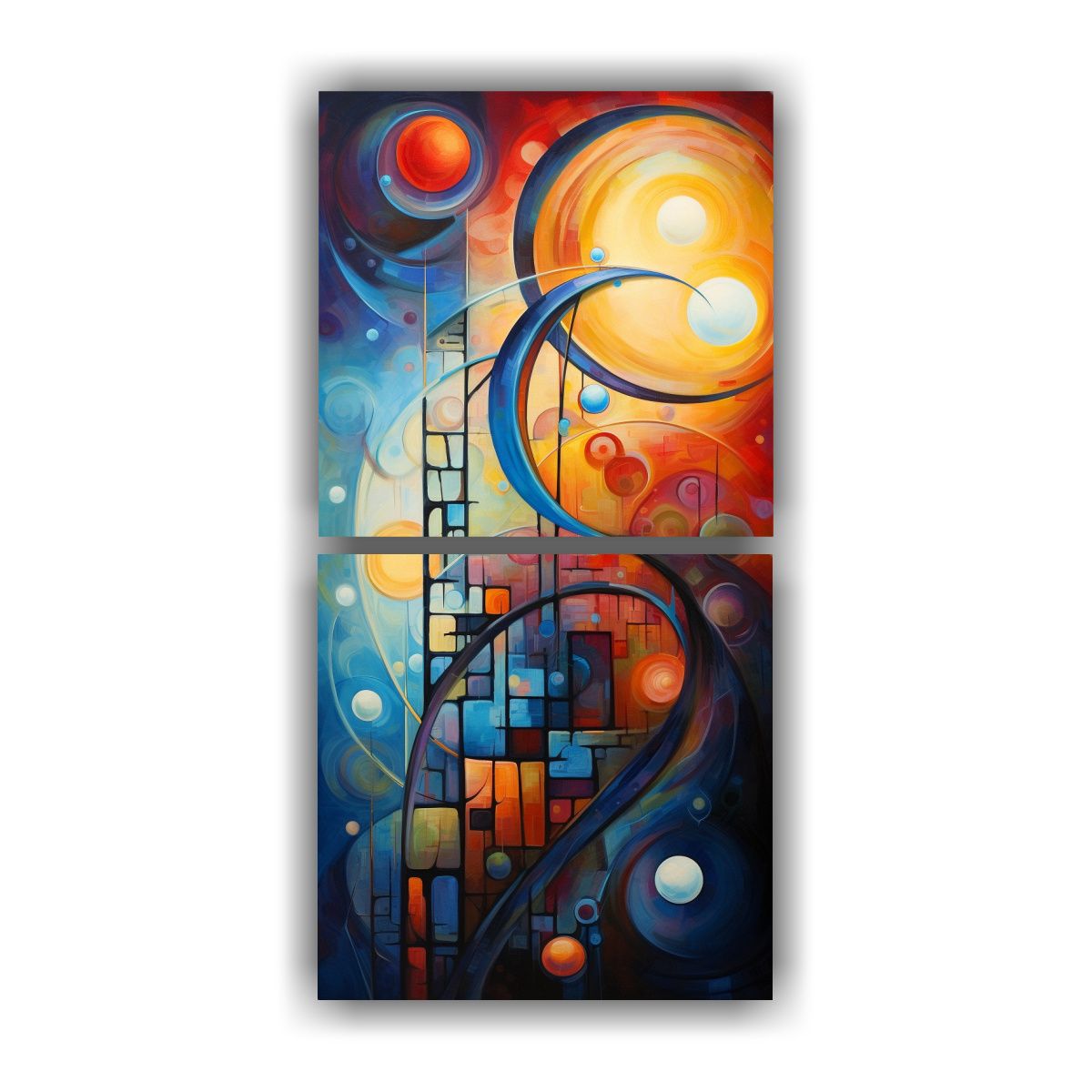 GENERICO - Cuadros Modernos Artesanales De Feng Shui 50x100 Cm