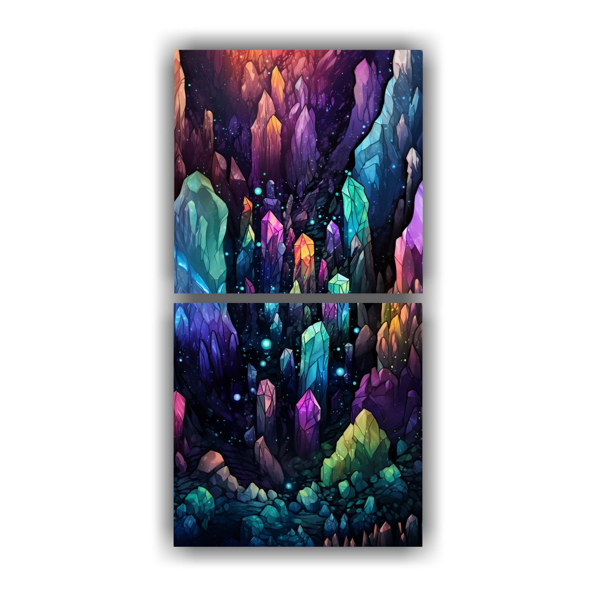 GENERICO - Set 2 Lienzos Decorativos Únicos En Estilo De 50x100 Cm