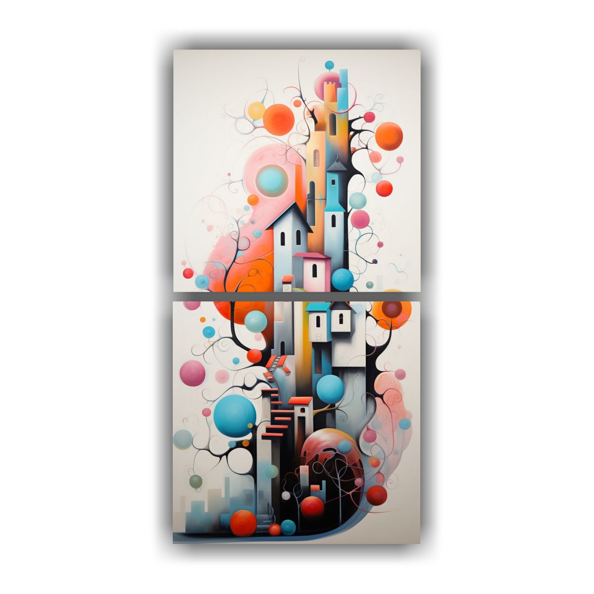 GENERICO - Pinturas Decorativas Abstractas Nórdicas De 20x40 Cm
