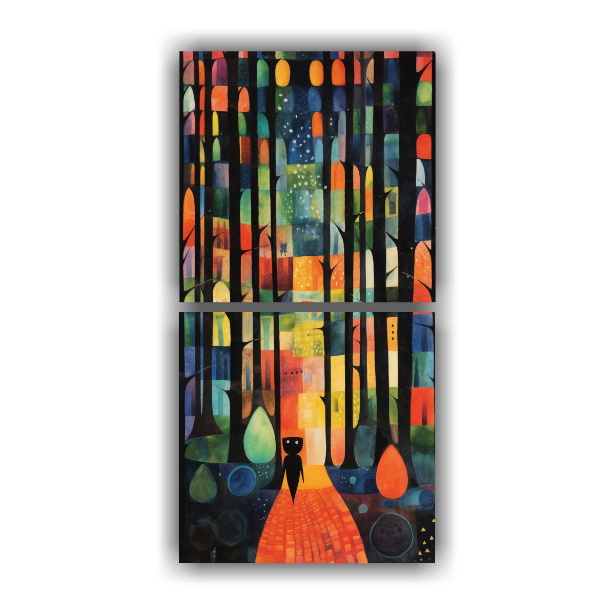 GENERICO - Artes De Pared Inspiración Marimekko Y Paul Klee 20x40 Cm