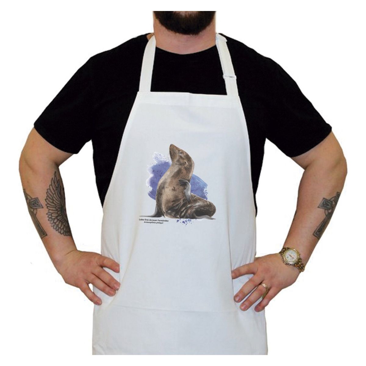 BENDITO - Delantal Lobo Juan Fernandez