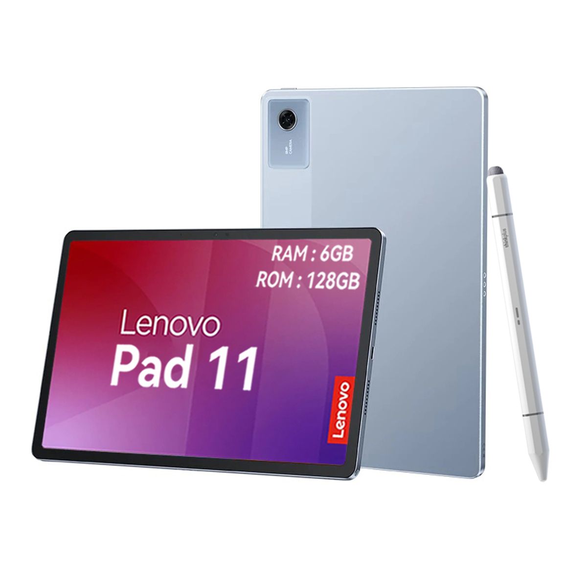 LENOVO - Tablet Lenovo Pad 11 2025 6+128GB 11" WIFI 2.5K-Azul+Lápiz táctil