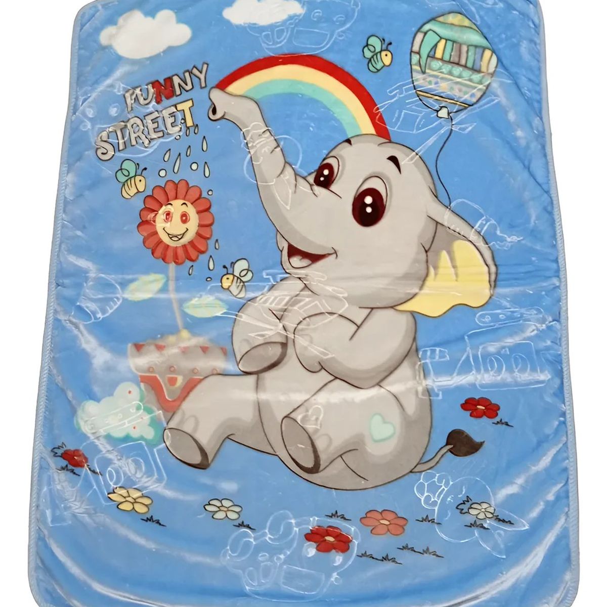 GENERICO - Frazada suave para bebé elefante 00238