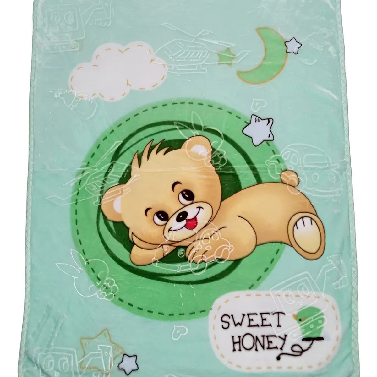 GENERICO - Frazada suave para bebé oso luna 00240