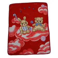GENERICO - Frazada suave para bebé oso nubes 00241