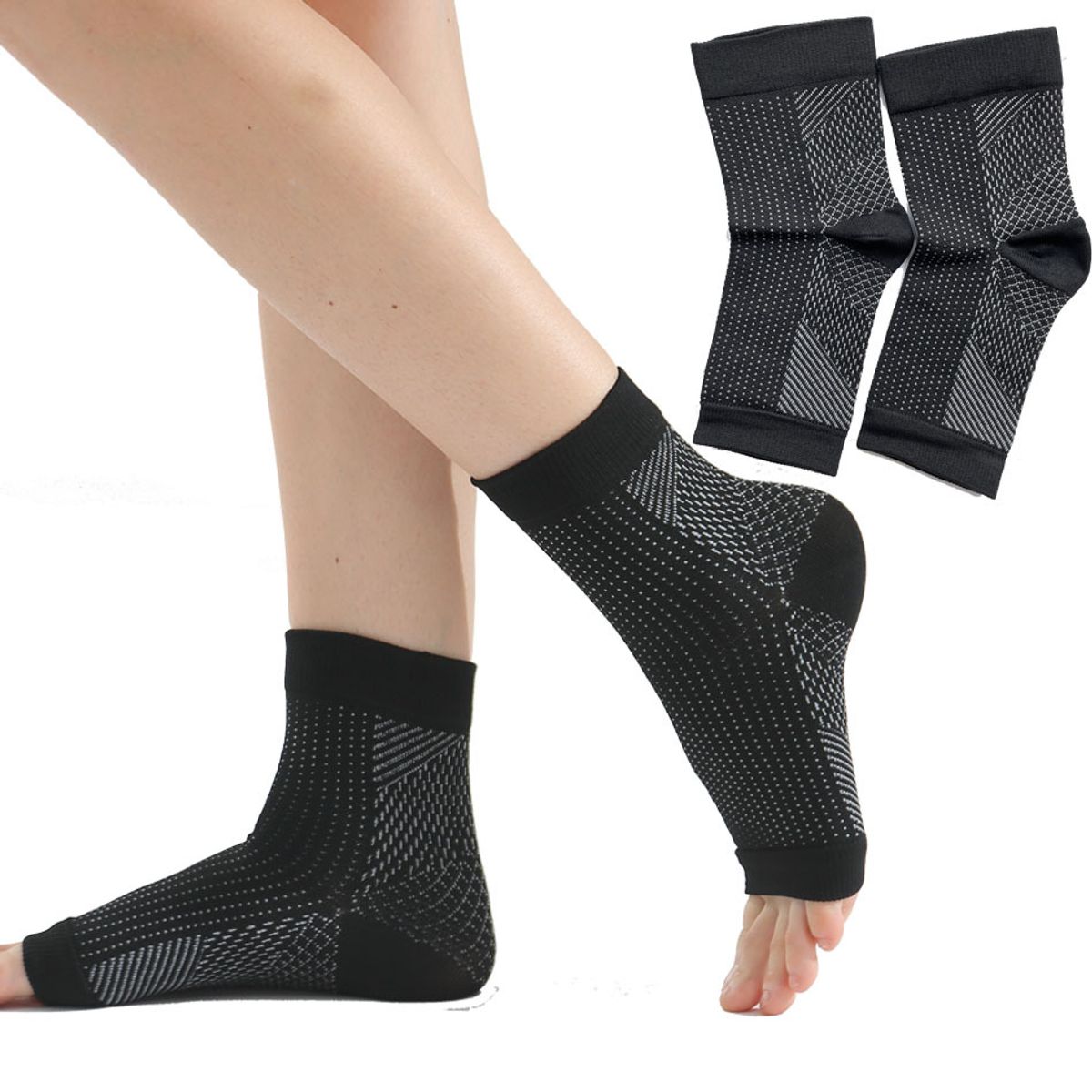 ATURE - Calcetines De Compresión Elásticos Para Correr 4 Pares