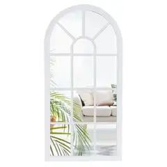 UMEXUS - Espejo Arco Francés Vintage Blanco - Decorativo 70x35cm